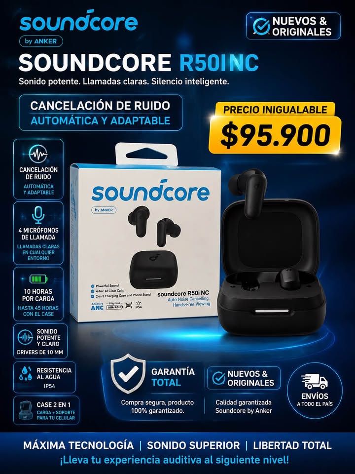 Audífonos Soundcore Nuevos R50I NC