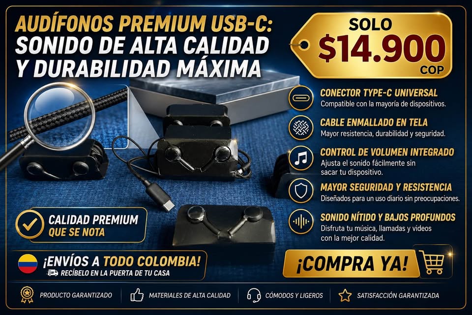 Audífonos Tipo C En Tela